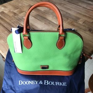Dooney & Bourke Zip Zip Satchel Apple Green NWT